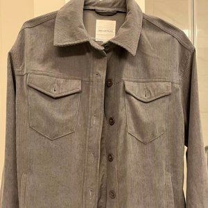 Mens Solid Color Double Pockets Lapel Casual Long Sleeve Shirt